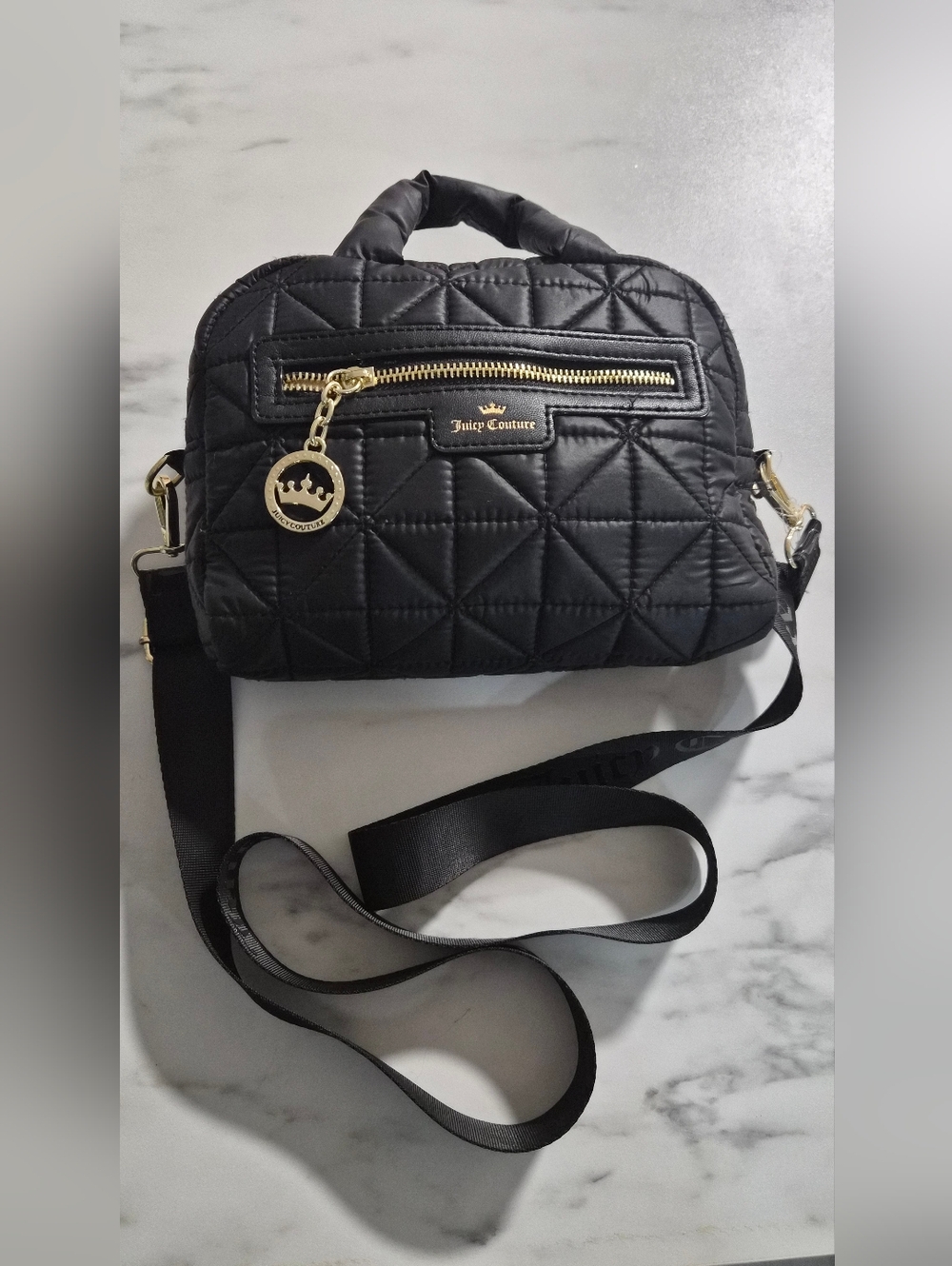 Juicy Couture Quilted Black Handbag - New Without Tags